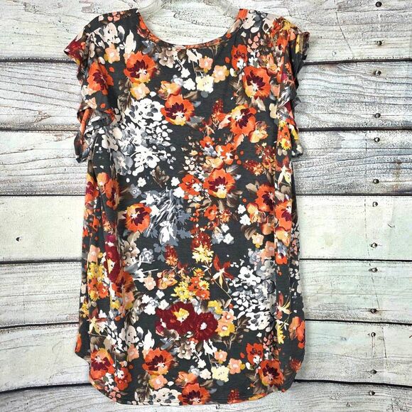 ChicSoul Floral Blouse Womens 2XL Made USA - Picture 4 of 7
